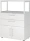 Regalschrank FlexWall H1100xB800xT417mm weiß/weiß m.Stellfüßen