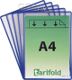 Klarsichttasche PVC reflexionsfrei DIN A4 blau 5St./Btl.TARIFOLD