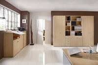 Schrank H748xB800xT420mm weiß 2 OH 2 Türen Knaufgriff HAMMERBACHER