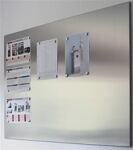 Magnetwand H.900xB.1200mm Edelstahl matt gebürstet