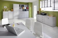 Schrank H2156xB800xT420mm weiß 6 OH 2 Türen Knaufgriff