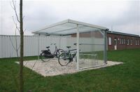 Rückwand TrapezbL.verz./besch.mahagonibraun f.Überdachungseinheit B4300xT2500