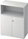 Schrank H1100xB800xT420mm Weiß/Weiß 3 OH 2 Türen HAMMERBACHER
