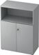 Schrank H1100xB800xT420mm Grau/Grau 3 OH 2 Türen HAMMERBACHER