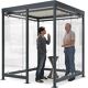 Unterstand H2510xB2165xT2165mm STA verz.u.besch.grau ESG-Glas WSM