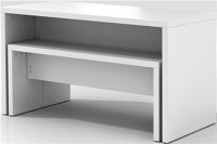 Bistrotisch H728xB1300xT680mm weiss zerlegt