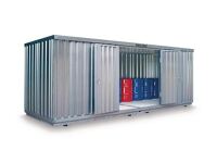 Lagercontainer ST1900 B6080xT2170xH2350mm mont.WGK1-2 GHS1-3 verz.Vol.2x1030l
