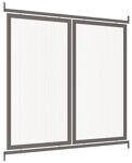 Seitenwand Aluprofil u.PC grau f.Überdachung 529040,529041 SPL