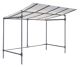 Überdachung Grundmodel o.Wand B2543xH2150xT1976mm Flachdach PC Alu.elox.SPL