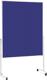 Moderationswand B1200xH1500mm fahrb.Filzbezug blau MAGNETOPLAN