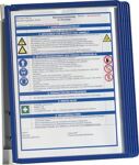 Wandhalter 5 Sichttafeln dunkelblau m.Profilrahmen DURABLE