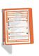 Wandhalter 5 Sichttafeln orange m.Profilrahmen DURABLE