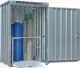 Gasflaschenlager B1410xT1445xH2170mm verz.montiert,o.Bodenrahmen SÄBU