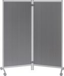 Trennw.mobil u.stationär einsetzbar alufarben B760xH1700mm PROTAURUS