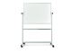 Whiteboard B1200xH900mm emailliert fahr-und drehb.magnethaft. m.Aluminiumrahmen