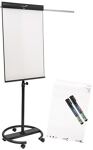 Flipchart Schreibfläche B682xH1050mm Weiß/schwarz Rundfuß m.5 feststellb. Rl.