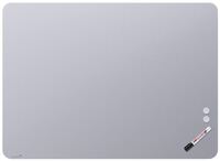Glasboard B2000xH1000mm Sicherheitsglas magn.rahmenlos,abgerundet,Warm Grey