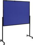Multiboard XL B1200xH1500mm wendbar/fahrb.lack.ST/Filzbezug blau LEGAMASTER