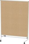 Mobile Stellwand B1200xH1500mm fahrbar Naturkork