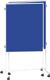 Moderationswand Trio B2850xH1150mm fahrbar Textilbezug/magnethaftend blau/weiß