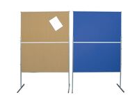 Moderationswand Tafelfläche B1200xH1500mm stationär Papierbezug beidseitg