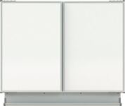 Multi-Flächentafel B2000xH1000mm Stahlbl.besch.magn.m.5 Tafelflächen