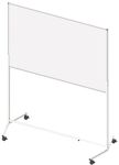 Whiteboard B2000xH1000mm fahrbar beids.magnethaftend