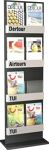 Prospektständer H1750xB540xT300mm STA anthrazit feststeh. 8Fächer DIN A4/A5/lang