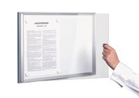 Flachschaukasten 2xDIN A4 B480xH350mm Ganzglas-Tür f.Innenber.WSM