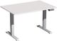 Schreibtisch Elevate Plus H630-1280xB1200xT800mm lichtgrau/silber