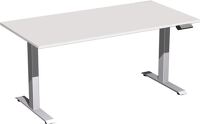 Schreibtisch Elevate Plus H630-1280xB1600xT800mm lichtgrau/silber