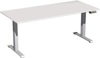 Schreibtisch Elevate Plus H630-1280xB1800xT800mm lichtgrau/silber