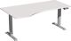 Schreibtisch Elevate Plus H630-1280xB1800xT800/1000mm PC-Form li.grau/silber