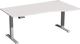 Schreibtisch Elevate Plus H630-1280xB1800xT800/1000mm PC-Form re.grau/silber
