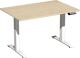 Schreibtisch Elevate Plus H630-1280xB1200xT800mm Ahorn/weiß