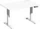 Schreibtisch Elevate Plus H630-1280xB1200xT800mm weiß/weiß