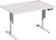 Schreibtisch Elevate Plus H630-1280xB1200xT800mm lichtgrau/weiß