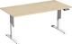 Schreibtisch Elevate Plus H630-1280xB1600xT800mm Ahorn/weiß