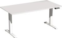 Schreibtisch Elevate Plus H630-1280xB1600xT800mm lichtgrau/weiß