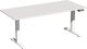 Schreibtisch Elevate Plus H630-1280xB1800xT800mm lichtgrau/weiß