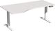 Schreibtisch Elevate Plus H630-1280xB1800xT800/1000mm PC-Form li.lichtgrau/weiß