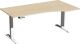 Schreibtisch Elevate Plus H630-1280xB1800xT800/1000mm PC-Form re.Ahorn/weiß