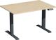 Schreibtisch Elevate Plus H630-1280xB1200xT800mm Ahorn/anthrazit