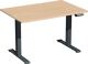 Schreibtisch Elevate Plus H630-1280xB1200xT800mm Buche/anthrazit