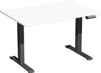 Schreibtisch Elevate Plus H630-1280xB1200xT800mm weiß/anthrazit