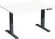Schreibtisch Elevate Plus H630-1280xB1200xT800mm weiß/anthrazit