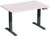 Schreibtisch Elevate Plus H630-1280xB1200xT800mm lichtgrau/anthrazit