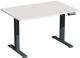 Schreibtisch Elevate Plus H630-1280xB1200xT800mm lichtgrau/anthrazit