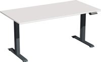 Schreibtisch Elevate Plus H630-1280xB1600xT800mm lichtgrau/anthrazit