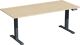 Schreibtisch Elevate Plus H630-1280xB1800xT800mm Ahorn/anthrazit